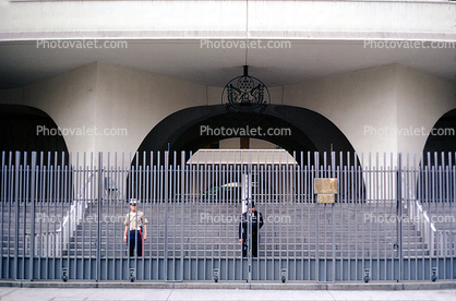 Fence, Guards, Soldiers, building
