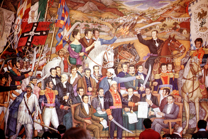 Paintings, Chapultepec Castle, Castillo de Chapultepec, Painting, Mural