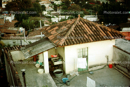 building, spanish tile roof