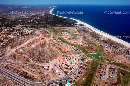 Paseo Finisterra, Campo de Golf Fonatur, Shoreline, Coastline, Beach, Roads, Pacific Ocean, San Jose Del Cabo