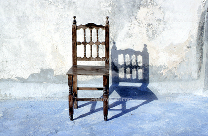 lone chair, sunny, shadow, Furniture, Isla Mujeres, Quintana Roo