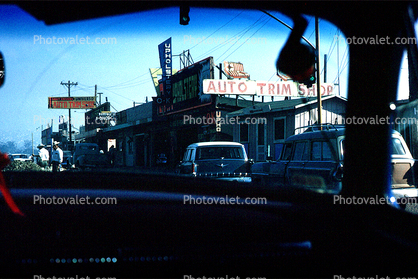 Cars, Ciudad Juarez, Chihuahua, December 1963, 1960s