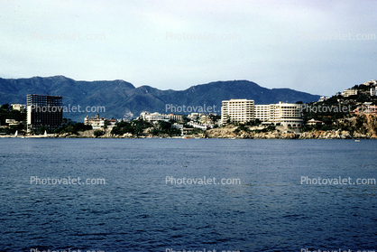 Shore Hotel Shoreline Buildings, Acapulco, April 1958, 1950s