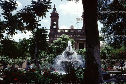 Water Fountain, Cathedral, town square, Guadalajara