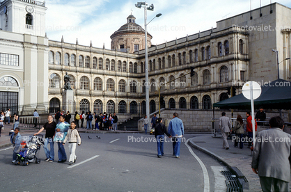 La Candelaria, Plaza de Bolivar, downtown, Bogota, city