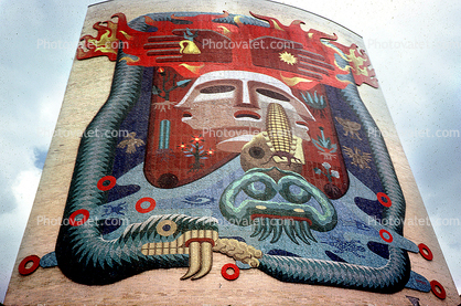 Mural, tilework, Bogota