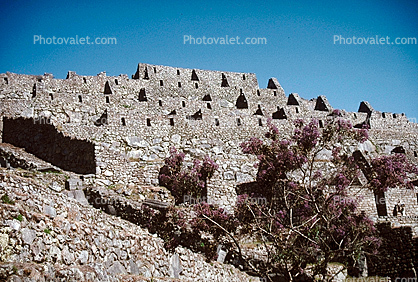 Machu Picchu, (Quechua: Machu Pikchu) ? "Old Mountain", landmark, pre-Columbian Inca site