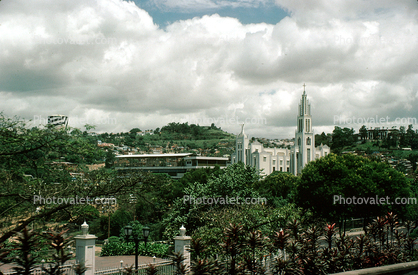Cathedral, Church, building, hillside, hills, mountains, city, Caracas, Venezuela