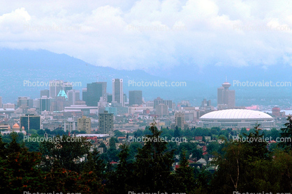 Dome Arena, Skyline, Office buildings, Cityscape, Vancouver