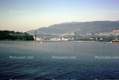 Lions Gate Bridge, Suspension Bridge, West Vancouver, First Narrows Bridge, Highway 99/1A, Queem Elizabeth Park, Vancouver, Burrard Inlet
