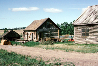 Log Cabin, Building, Walter Wright Pioneer Village, Dawson Creek