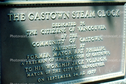 The Gastown Steam Clock, Vancouver