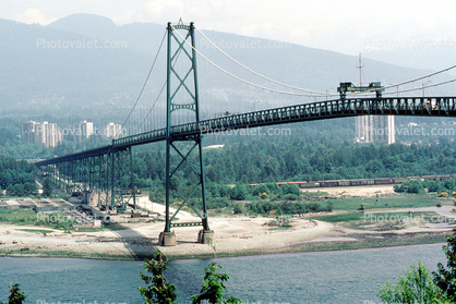 Lions Gate Bridge, Suspension Bridge, West Vancouver, First Narrows Bridge, Highway 99/1A, Burrard Inlet, Vancouver