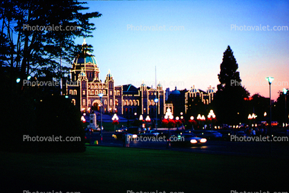 Fairmont Empress Hotel, Night, Nighttime, Victoria