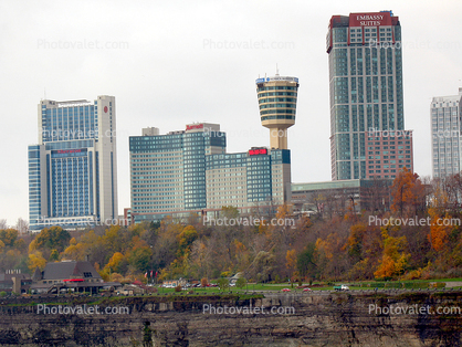 Sheraton Hotel, Tower, Skyline, Embassy Suites, Niagara Falls City, cityscape, buildings