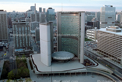 City Hall, municipal governmen, Toronto Skyline, buildings, Cityscape