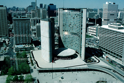 City Hall, Toronto Skyline, buildings, Cityscape, Office, Administrative