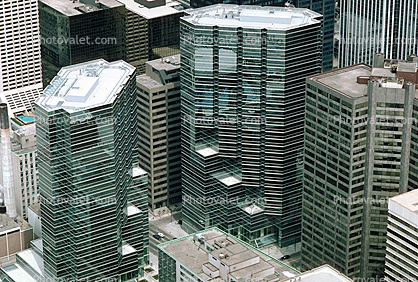 Toronto Skyline, Cityscape, skyscrapers, Office Buildings, 4 May 1985