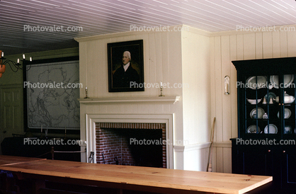 Fireplace, Eating Hall, Old Fort William, August 1983