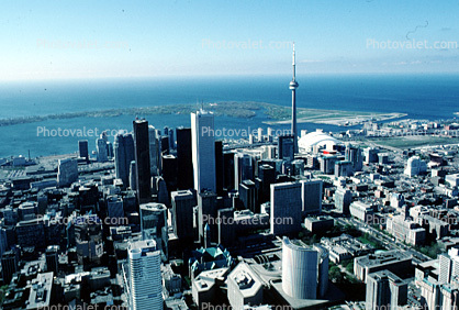 Aerial of Toronto Cityscape, Skyline, Buildings