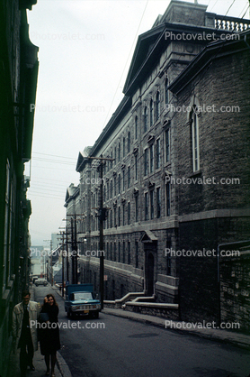Laval College, Roman Catholic French-language high school, cars, street, Building, June 1964, 1960s