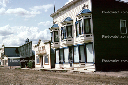 building, dirt road, Dawson City