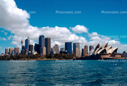 Cityscape, Skyline, Buildings, Skyscraper, Downtown, Outdoors, Outside, Exterior, Urban, Sydney Opera House, Art Complex, Australia
