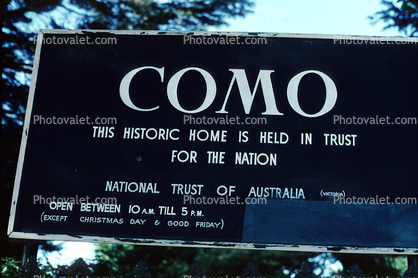Como, National Trust of Australia