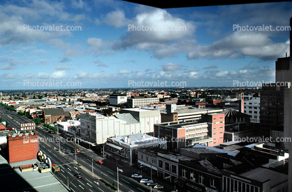Buildings, street, clouds, Adelaide