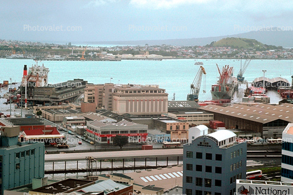 Ships, waterfront, docks, harbor, Wellington