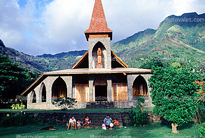Church, Building, Tahuata, Marquesas Islands