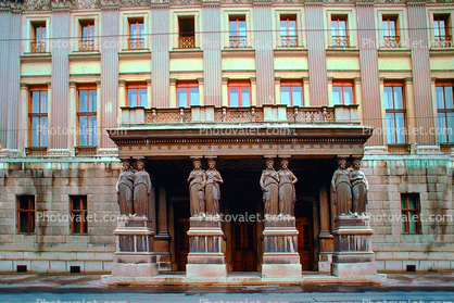 Women Statues Holding Up The Doorway, Vienna