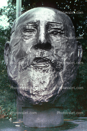 Dr. Karl Renner, Bust, Portrait, statue, face, memorial, landmark, Vienna