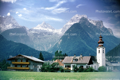Lofer Church, Pinzgau region of Salzburg (state), Alps