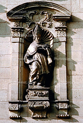 bar-Relief, Statue, Pope, Doksany, Kostel A Krypta