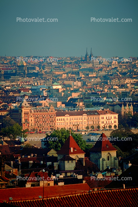 Skyline, buildings, Cathedral, Prague