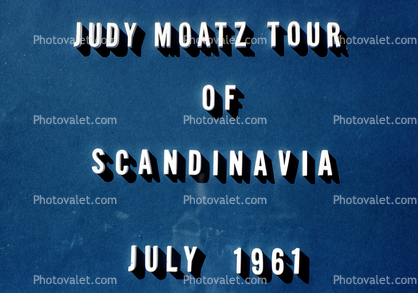 Judy Moatz Tour of Scandinavia, July 1961, 1960s