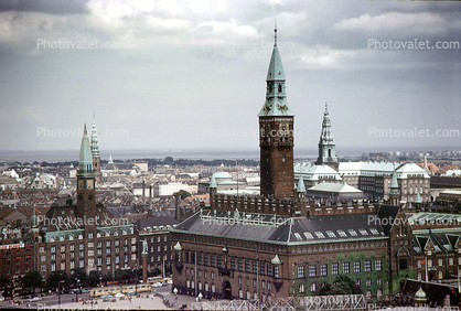 tower, cityscape, landscape, buildings, Town Square, Copenhagen