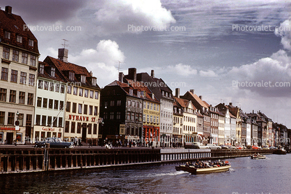 buildings, houses, waterfront, docks, Nyhavn (new harbor), Copenhagen, Harbor