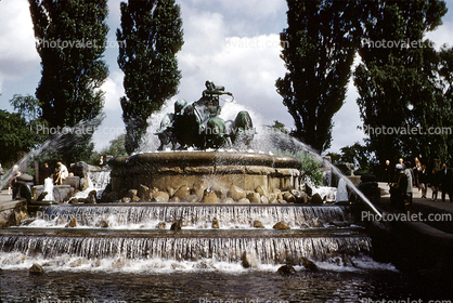 Gefion fountain, landmark, Copenhagen