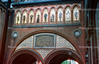 double arch, detail, Carlsberg Entrance, Copenhagen