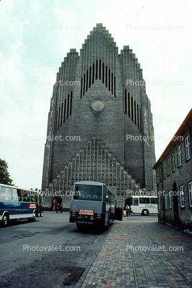 grundtvigs church, copenhagen, June 1977
