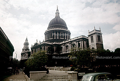 Saint Pauls Cathedral, skyline, 1950s