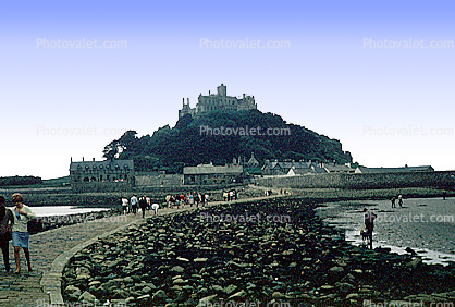 Saint Michael's Mount, Cornwall, England, landmark, 1965, 1960s