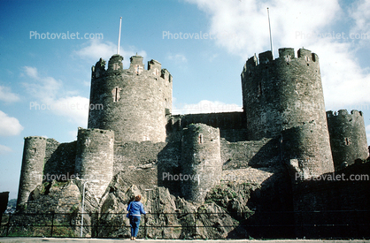 Conway Castle, Wales, Turret, Tower, Castle