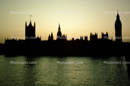 House of Parliament, River Thames, Big Ben Clock Tower, landmark