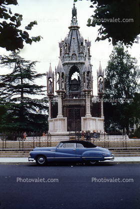 Monument, Car, Convertible, Cabriolet, automobile, vehicles, England, 1950s