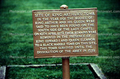 Site of King Arthur's Tomb, Glastonbury, England