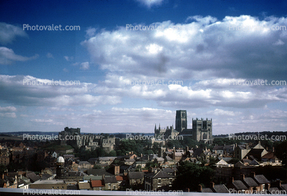 Church, Skyline, Clouds, Durham, England