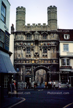 Turrets, Tower, Street, England, Turret, Castle